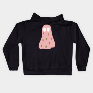 Strawberry ghost Kids Hoodie